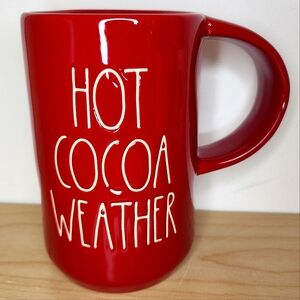 🆕️ Rae Dunn Hot Cocoa Weather Red Christmas Mug